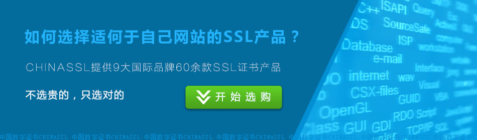 我们只提供全球可信SSL证书-www.chinassl.net